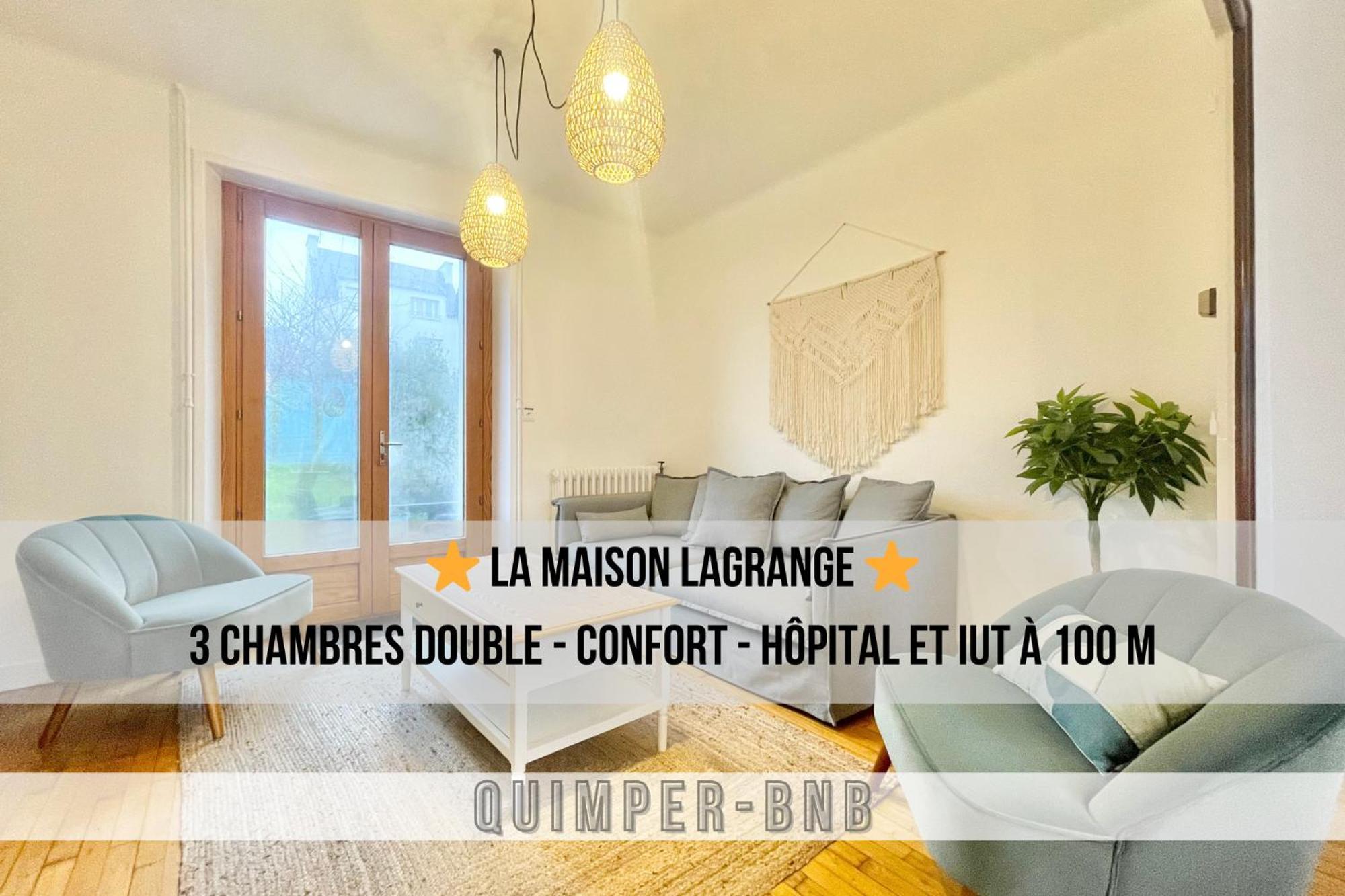 Maison Lagrange - 4 Chambres Quartier Iut Hopital Quimper Kültér fotó