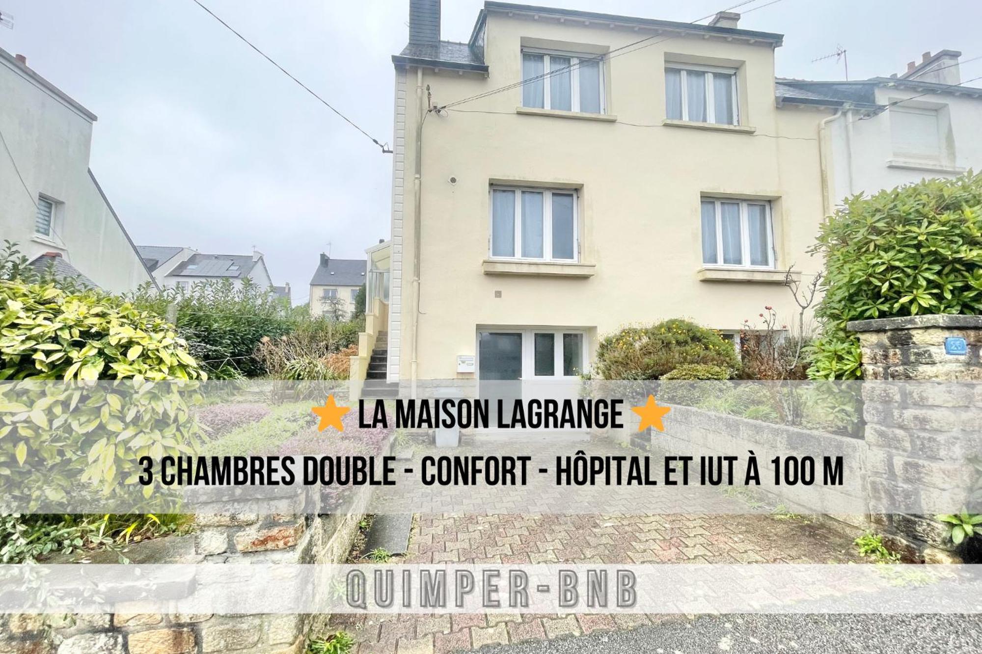 Maison Lagrange - 4 Chambres Quartier Iut Hopital Quimper Kültér fotó