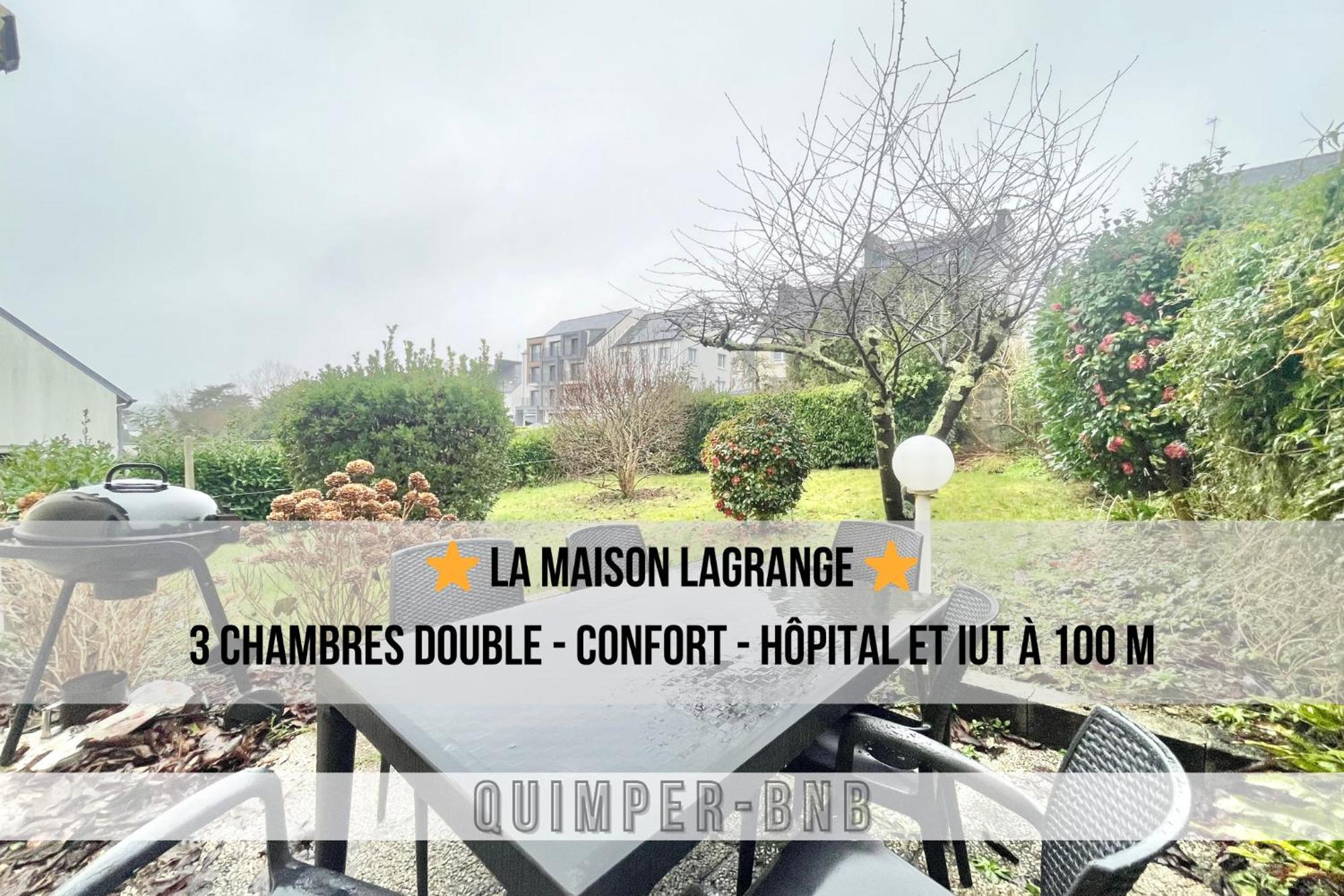 Maison Lagrange - 4 Chambres Quartier Iut Hopital Quimper Kültér fotó